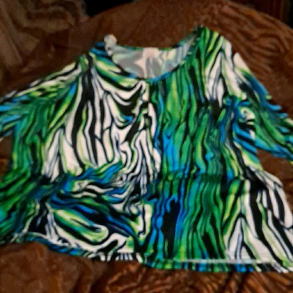 Scoop neck 1/2 length sleeve tunic - Picture 1 of 5